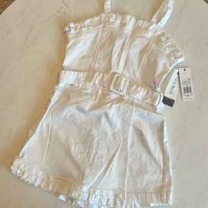 Cute white denim dress romper. Stretch denim. Habitual kid